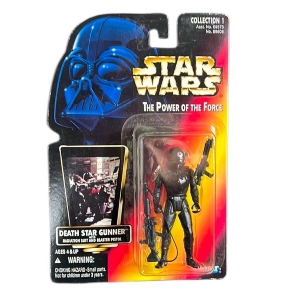 Vintage 1995 Star Wars Death Star Gunner With Radiation Suit and Blaster Pistol